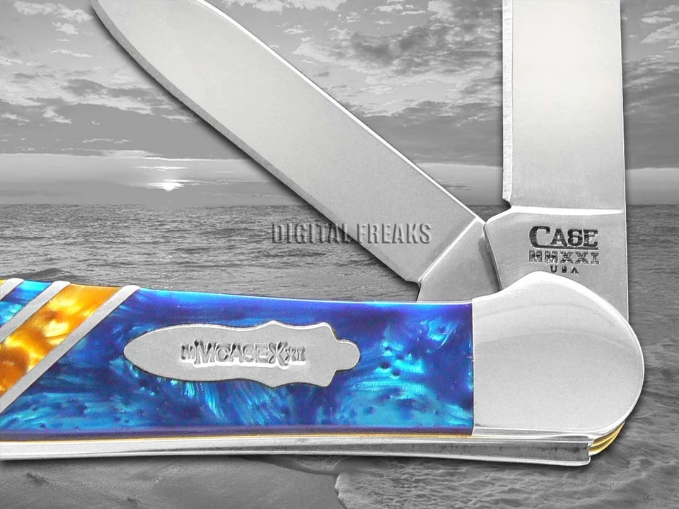 Case xx Vault Copperhead Blue Cloud & Butter Rum Corelon 9249W-BCBR Pocket Knife - Image 4 of 4