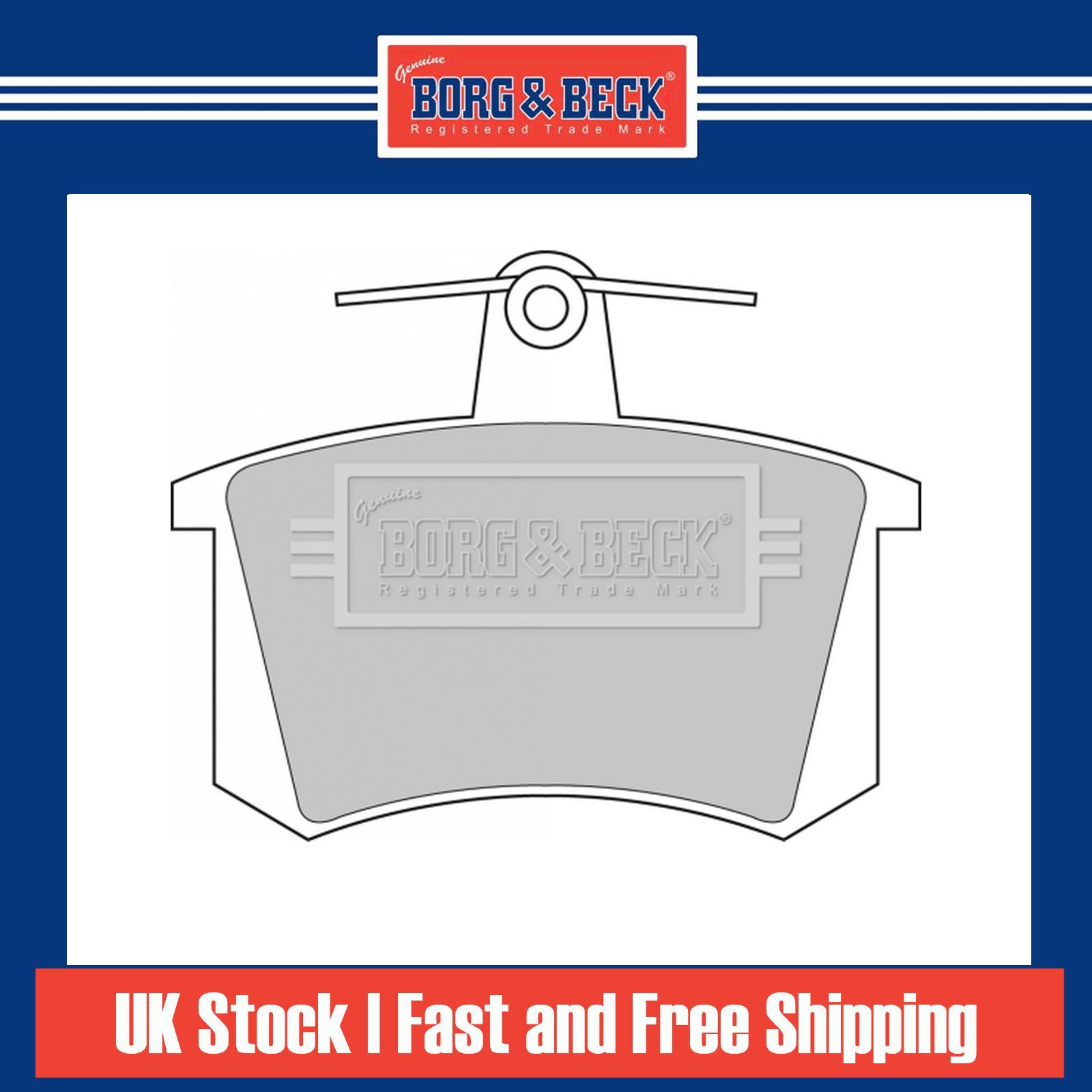 Brake Pads Set fits AUDI CABRIOLET B3 Rear 91 to 00 B&B 437698451 443698451 New - Image 25