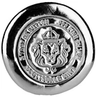 Scottsdale 5 oz silver Lion Head Cast Button round
