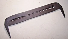 Antique Blacksmith Forged Leather Workers 8 Hole Rein Rounder + 3 horiz Slots.