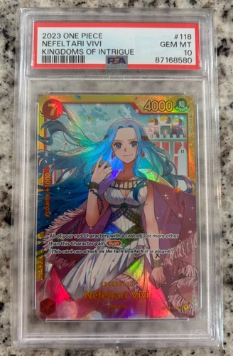 Nefeltari Vivi (Secret Art) OP04-118 Kingdoms of Intrigue PSA 10 GEM MINT!!