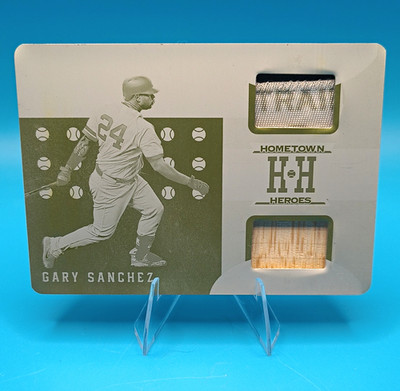 GARY SANCHEZ # 1/1  Panini Hometown Heroes Yankees  Printing Plate #HHM-SZ