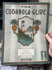 1909 Ragtime Sheet Music THE CUBANOLA GLIDE by Von Tilzer