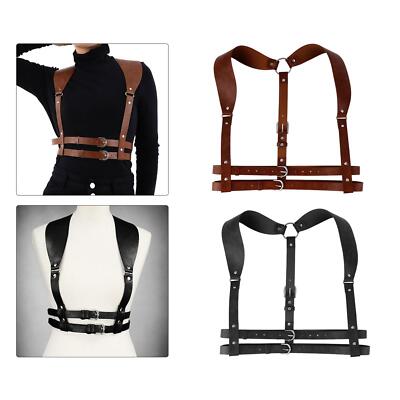 PU Leather Punk Harness Women Lingerie Accessories Body Waist Belt  Steampunk UK