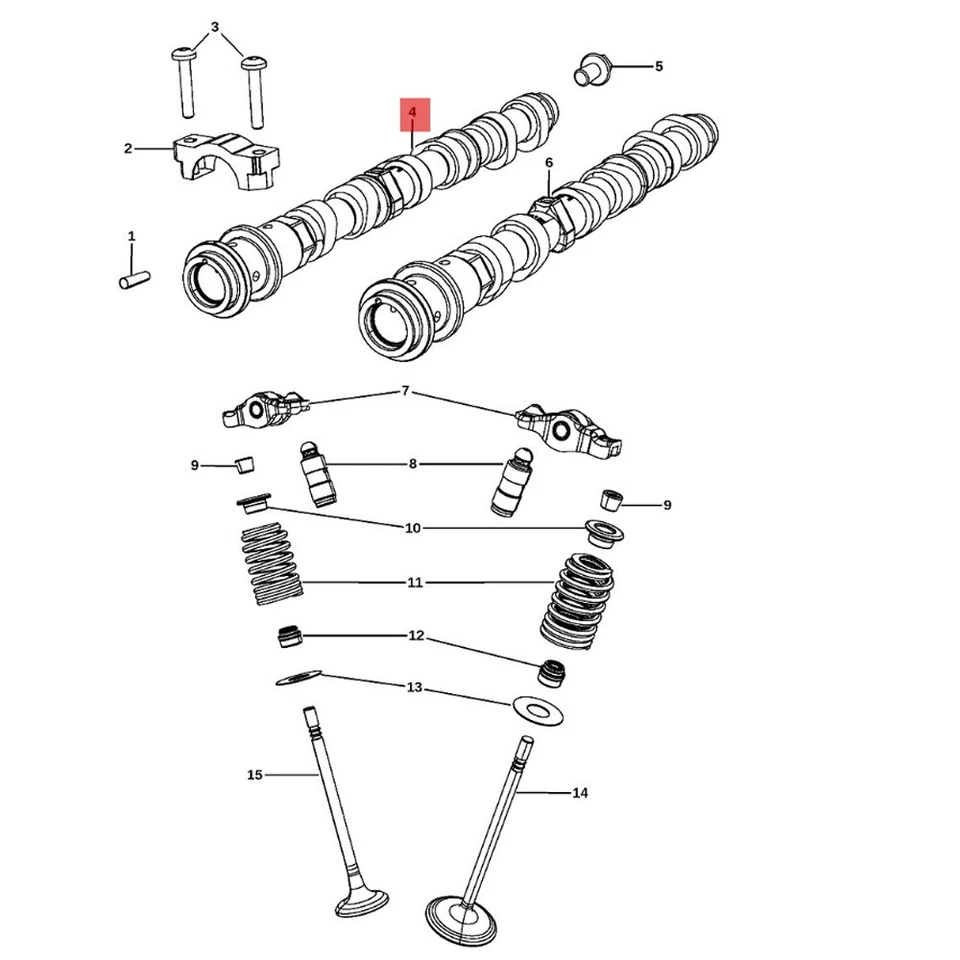 OEM 5184380AG Intake Camshaft Right RH For JEEP DODGE CHRYSLER RAM 3.6L US NEW Foto 2 de 4
