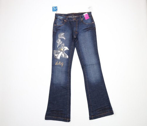 NOS Vintage Y2K Lot 29 Womens Size 5 Looney Tunes Wide Leg Flared Denim Jeans