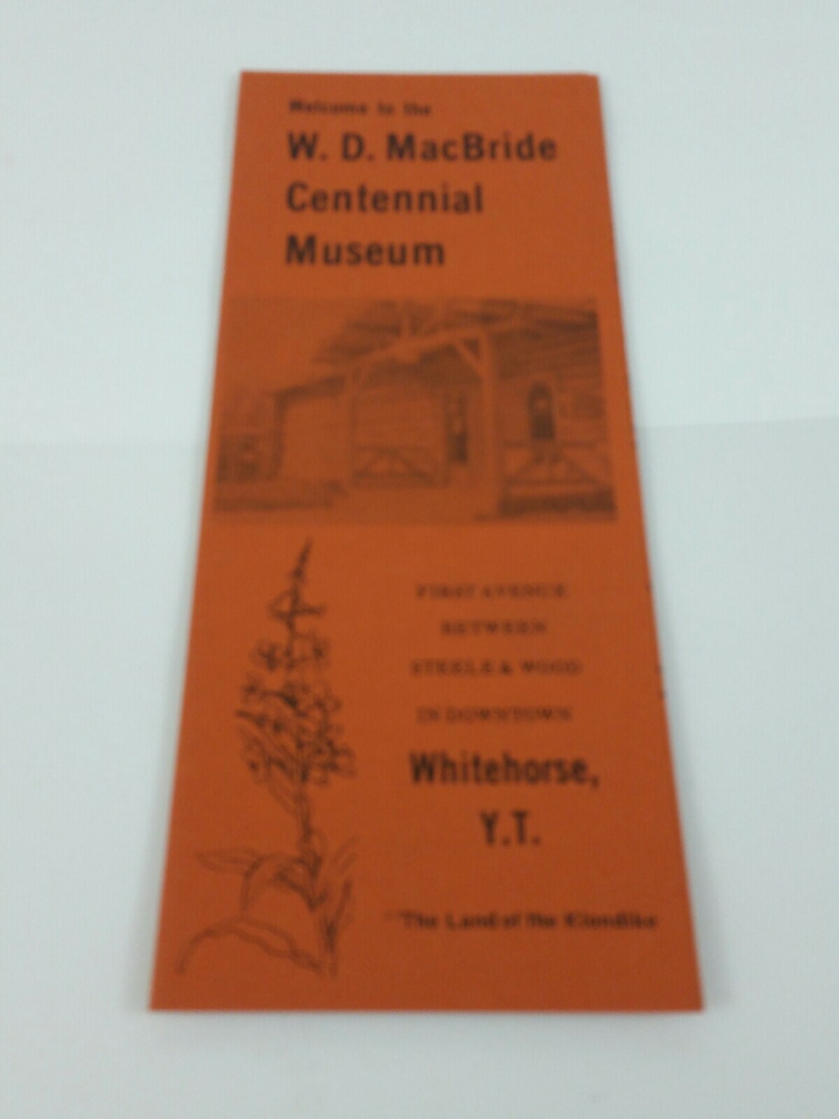 Vintage W.D. MacBride Centennial Museum, Whitehorse Canada Yukon Brochure