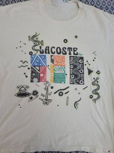 Vintage 90s Lacoste T-Shirt Izod Lacoste Men's Size Medium Single Stich - Picture 2 of 13