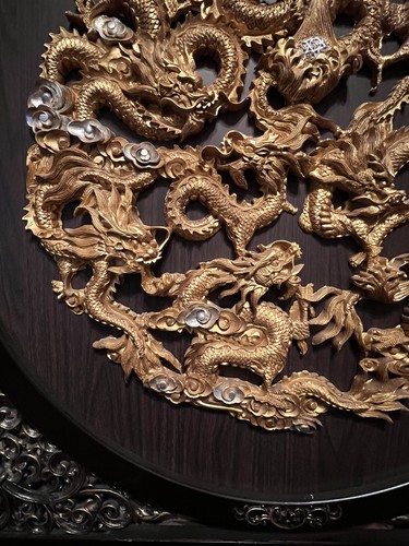 Art 8 Dragons Wood Wall Sculpture 36.5” x 36.5” - Picture 6 of 15