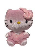 TY Hello Kitty Sanrio Pink Shimmering W Tutu No Swing Tag Plush Cuddles Baby