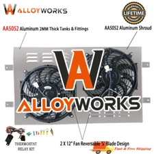 For 88-99 89 CHEVY GMC TRUCK C/K 1500 2500 3500 5.7 Radiator Electric Fan+Shroud