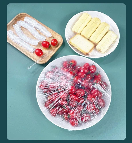 100PCS Disposable Food Cover Plastic Food Bag Elastic Wrap Food Bowl Dish Cover - Picture 12 of 21