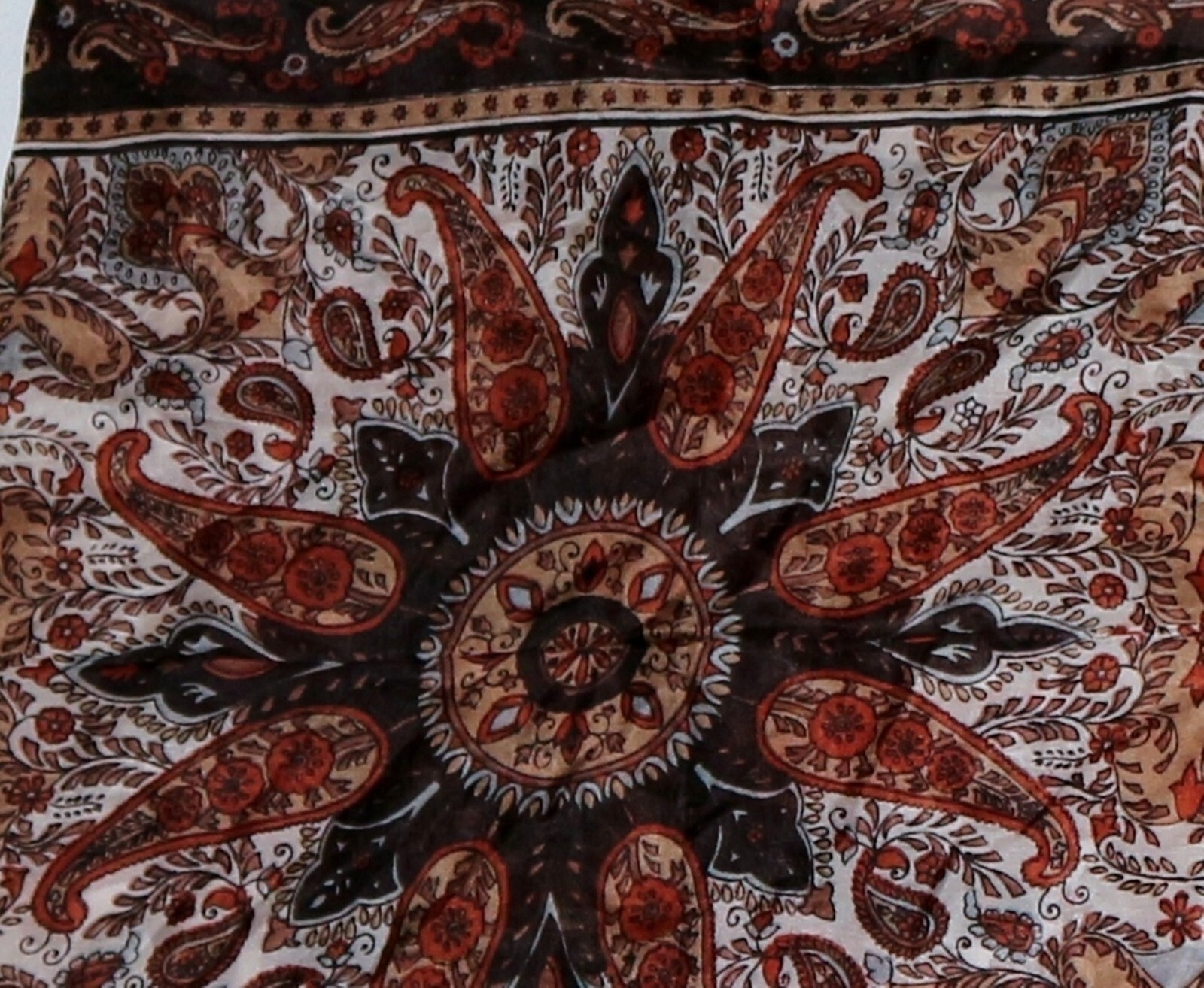 AMAZING SCARVES Black/Multi Rectangular Silk Scar… - image 8