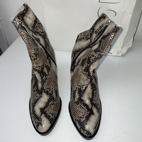 TOPSHOP 'million' snake print leather ankle sock boots uk 4 eu 37 RRP £85 New - Picture 2 of 10