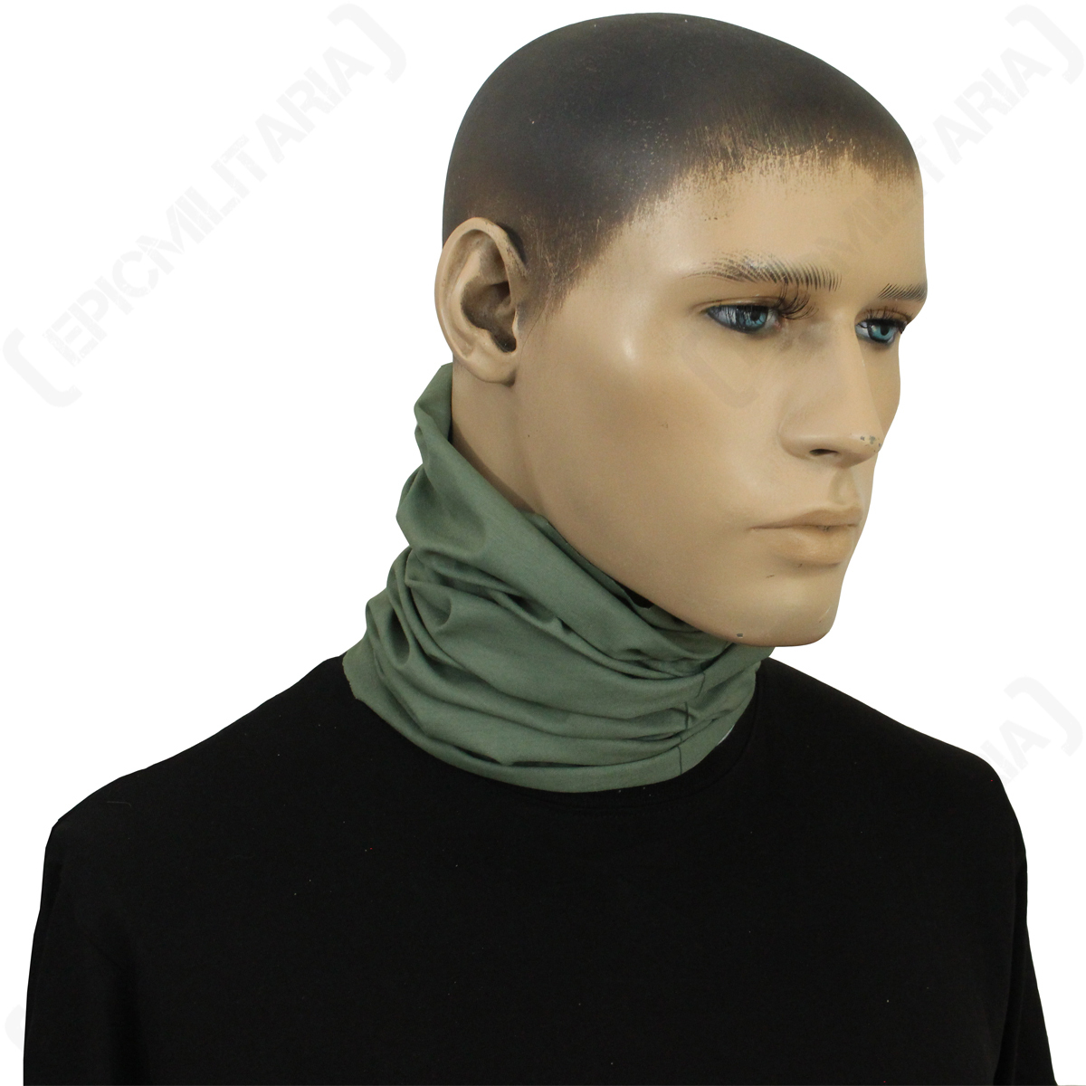 Olive Multi Function Scarf Snood Wrap Balaclava Head Scarf Band Army