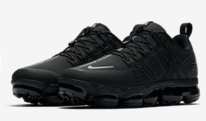 air vapormax run utility black reflect silver