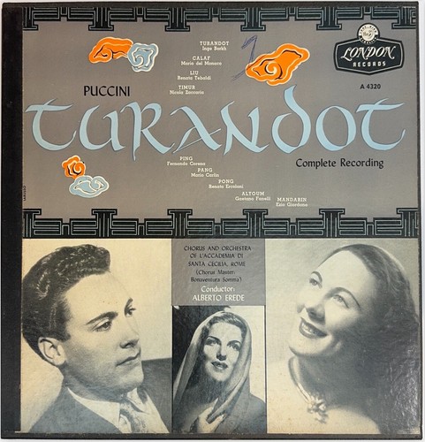 Puccini - Turandot (Cond Alberto Erde) Complete Recording 3 LP Box London A4320 - Picture 2 of 10