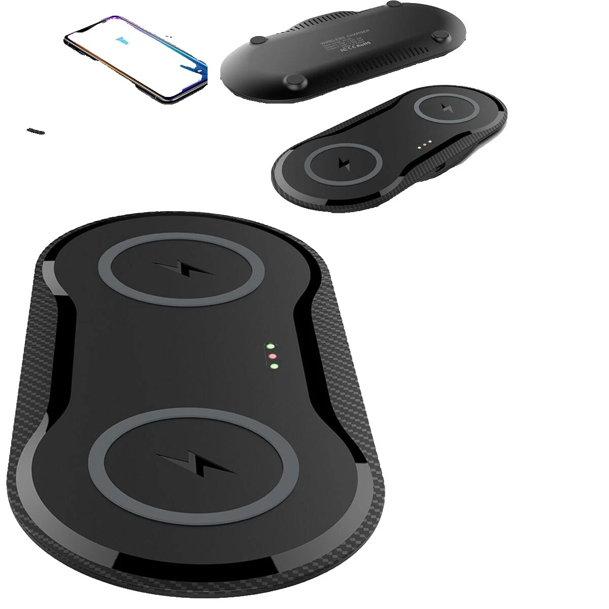 Cunas de carga de teléfono celular Negro Para LG