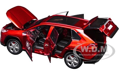 TOYOTA RAV4 HYBRID XLE RED 1/24 DIECAST MODEL CAR H08666 | eBay