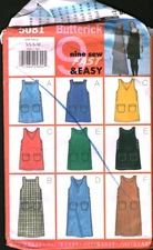 5081 Vintage Butterick Sewing Pattern Misses 1990s Loose Fitting A Line Jumper