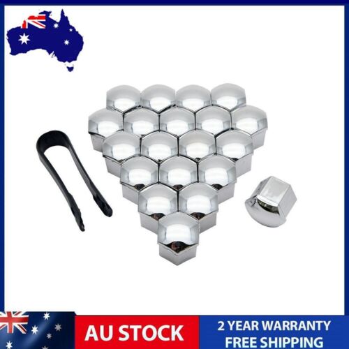 AU Silver Wheel Nut Caps Covers Set of 20 Caps for HSV Holden VE Commodore WM VF - Picture 3 of 7