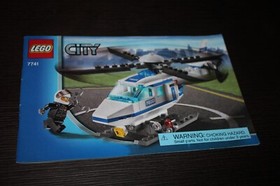 LEGO CITY Police Helicopter 7741 Complete Besides 2 Stickers  W/ Booklet No Box 