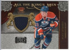 2011-12 Crown Royale Ales Hemsky #1 Oilers All the King's Men Jersey