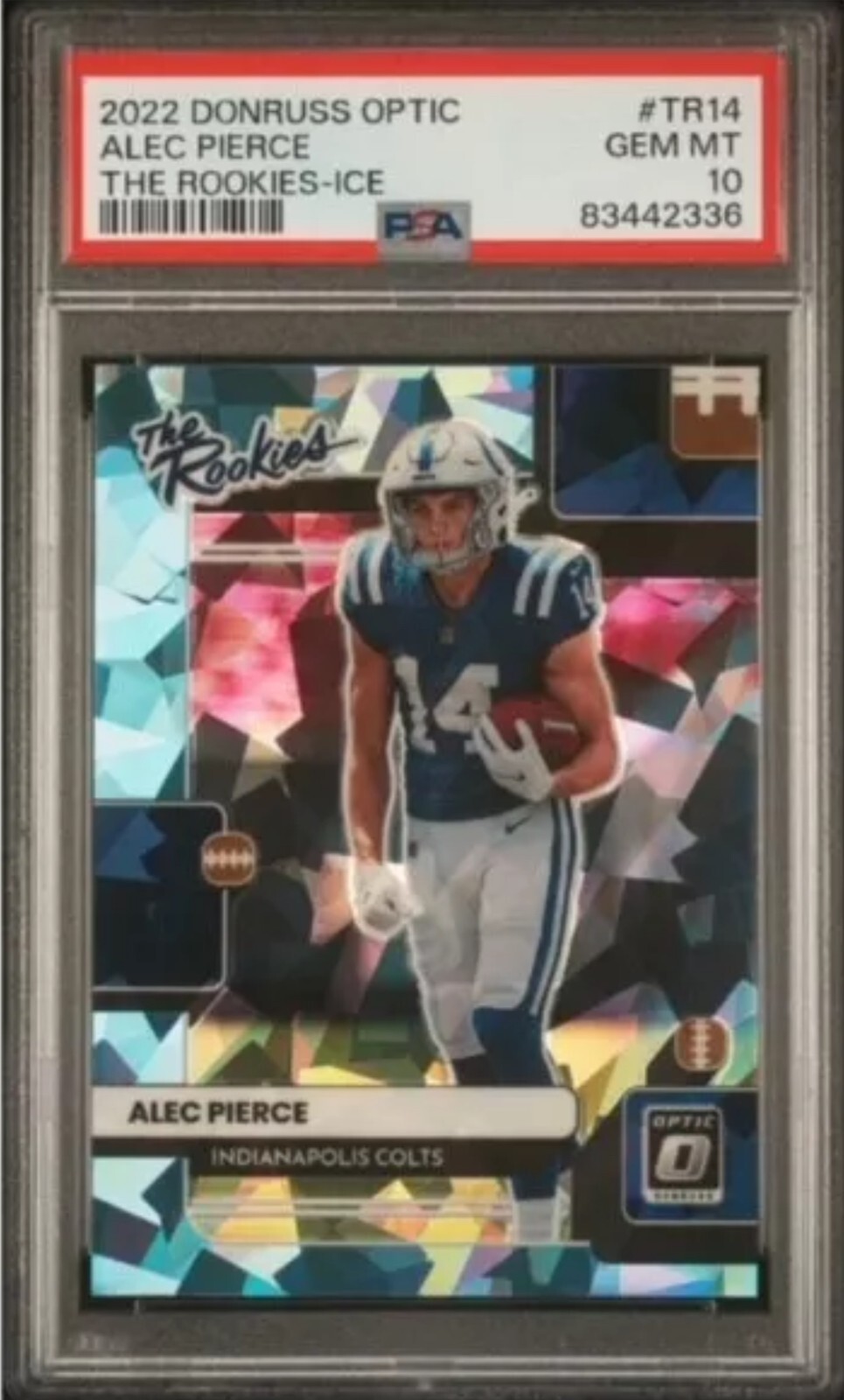 Alec Pierce Panini Donruss Optic the Rookies #TR14 Ice