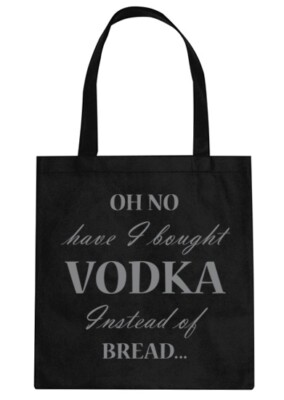 Lustige Shopper Tragetasche - 'Oh nein habe ich Wodka statt Brot gekauft...' (T667-S)