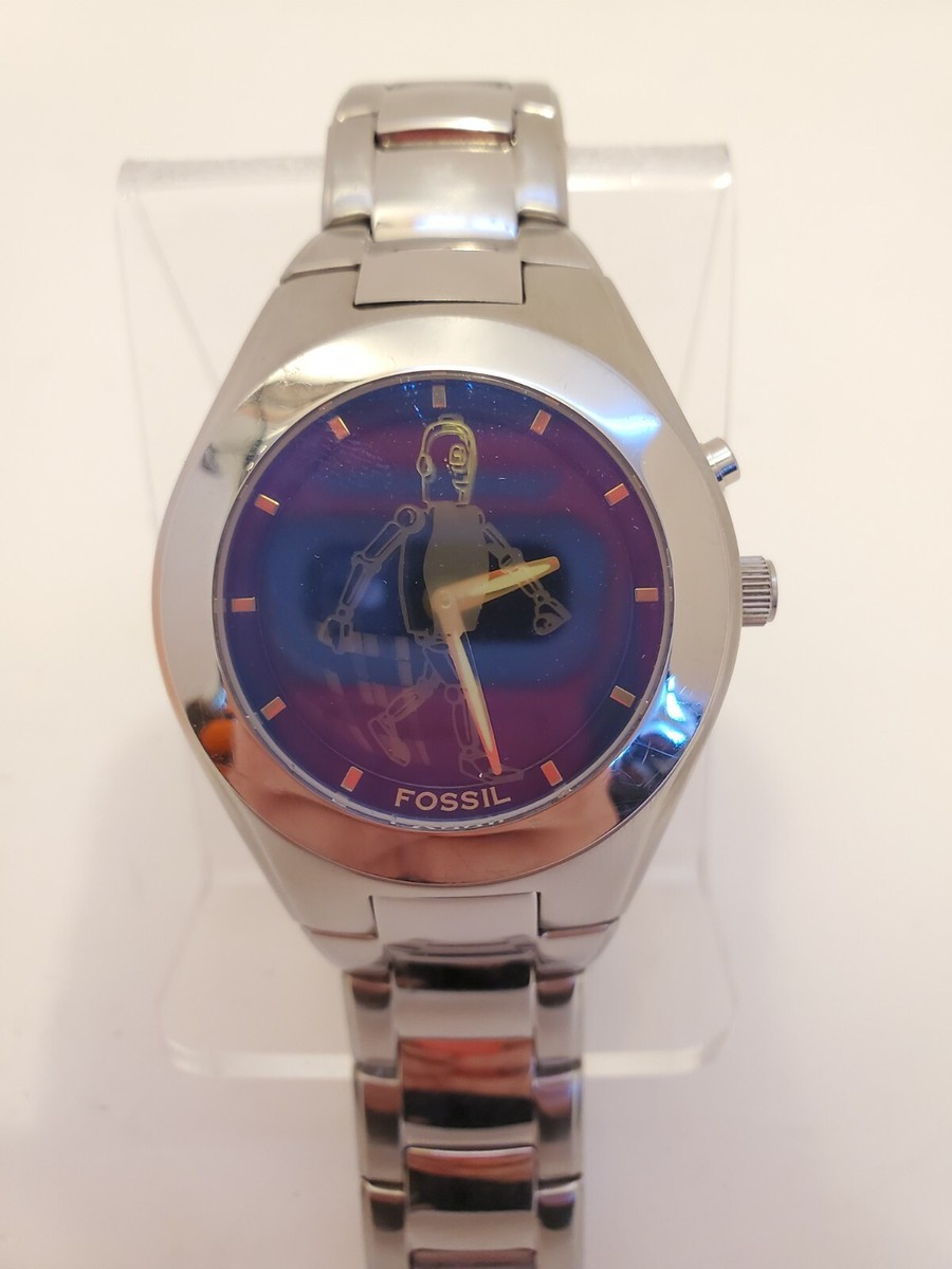 Rare Early 2000's Fossil Big Tic Analog Digital Hybrid Watch Rare Early 2000's Fossil Big Tic Analog Digital Hybrid Watch