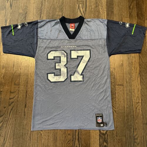 Seattle Seahawks Shaun Alexander Jersey Mens Size Medium Reebok Blue