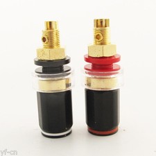 4pcs High Quality Brass HiFi Amplifier Speaker Terminal Binding Post 50mm