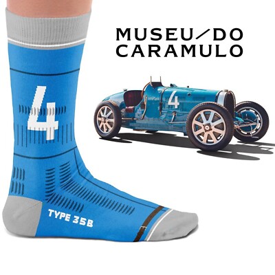 HEEL TREAD Socken im Design ''Type 35B'' - Gr. 41-46 Rally Race Monte Carlo Car