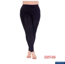 Pretty Polly Women's Plus Size Smooth Leggings, Black X Large (US 14-18)