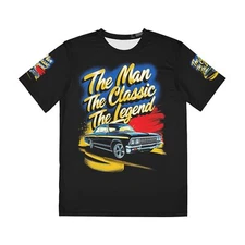 Classic Car Polyester Tee - The Man the Classic the Legend, 1964 Chevy Impala