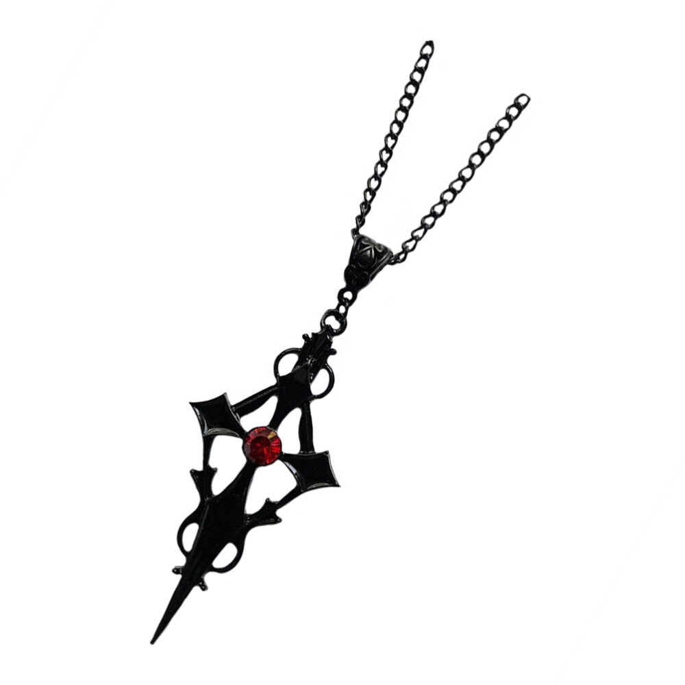 Women Cross Choker Necklace Gothic Jewelry Gift Girl Halloween - Main Image