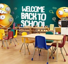 3D Willkommene Schule M818 Geschäft Tapete Wandgemälde Selbstklebend Handel Amy