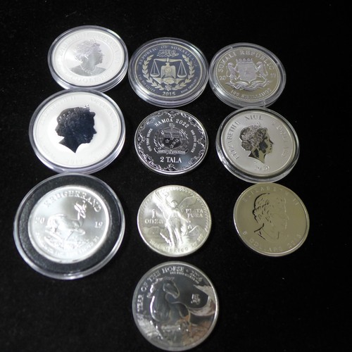 Lot of (10) different - 1 oz Silver Coins .999 Silver From Around The World BU - Picture 6 of 10