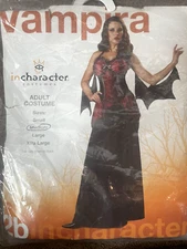 Costume Halloween Adult Women Vampire Vampira Dress Medium