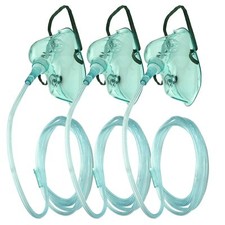 3 Pack Oxygen Mask for Face Adult with 7 Ft Tube Adult Oxygen Mask with Adjus...
