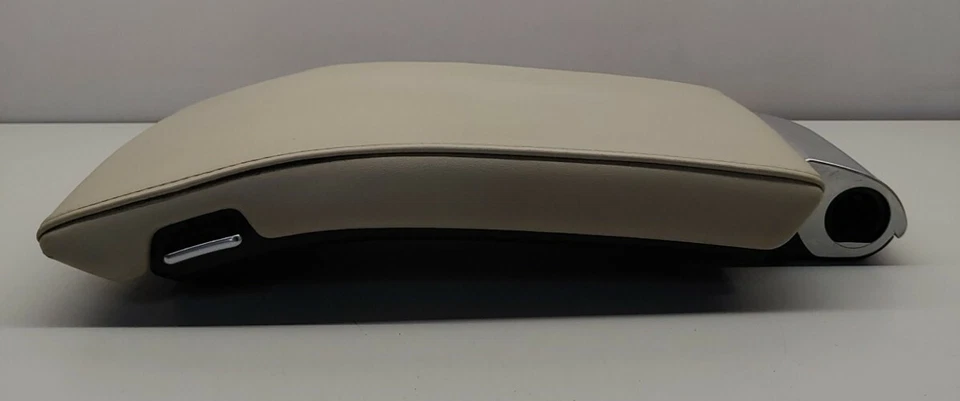 2007-2016 OEM Volvo S80 Front Center Console Armrest Lid Beige - Image 4 of 4