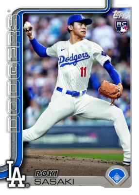 Topps - 佐々木ロキ　Roki Sasaki Dodgers サイン入りルーキカード Amazon.com: 2025 Topps Now ROKI Sasaki Rookie Card #OS-13