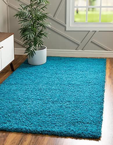 Unique Loom Solid Shag Collection Area Rug (7' 1