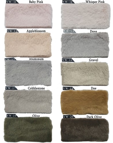 SOFT MINK FAUX FUR 10MM HAIR LAMBY PLUSH DOLL BABY CLOTH FABRIC SOLID MATTE 60"W - Picture 77 of 158
