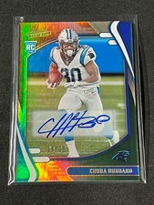 2021 Panini Absolute Chuba Hubbard Green Spectrum Rookie Auto 24/25 #134