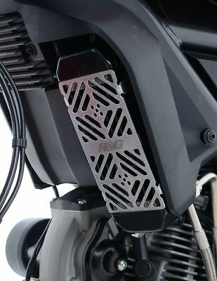 R&G Oil Cooler Guard Silver Ducati Desert Sled 2017 - 2021