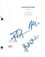 Gretchen Mol Terence Winter Paul Sparks Signed BOARDWALK EMPIRE Pilot Script VD