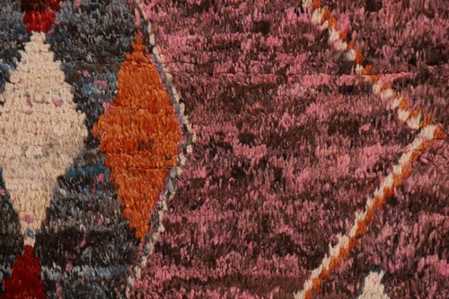 Geometric Tribal Plush Wool Berber Moroccan Runner Rug Hand-made Carpet 3x10 - Picture 10 of 18