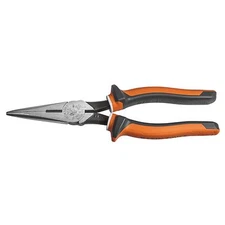Klein Tools 2038EINS Long Nose Side Cutter Pliers, 8" Slim Insulated, 203-8-EINS