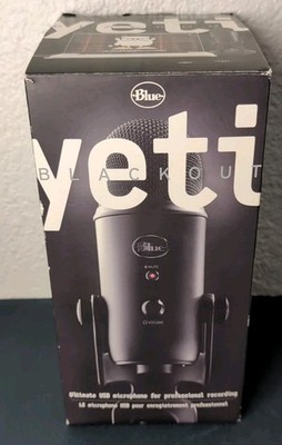 Blue Yeti Blackout A00132 Ultimate USB Microphone Professional Recording Logitec